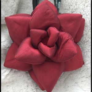 Khaisilk silk flower handbag